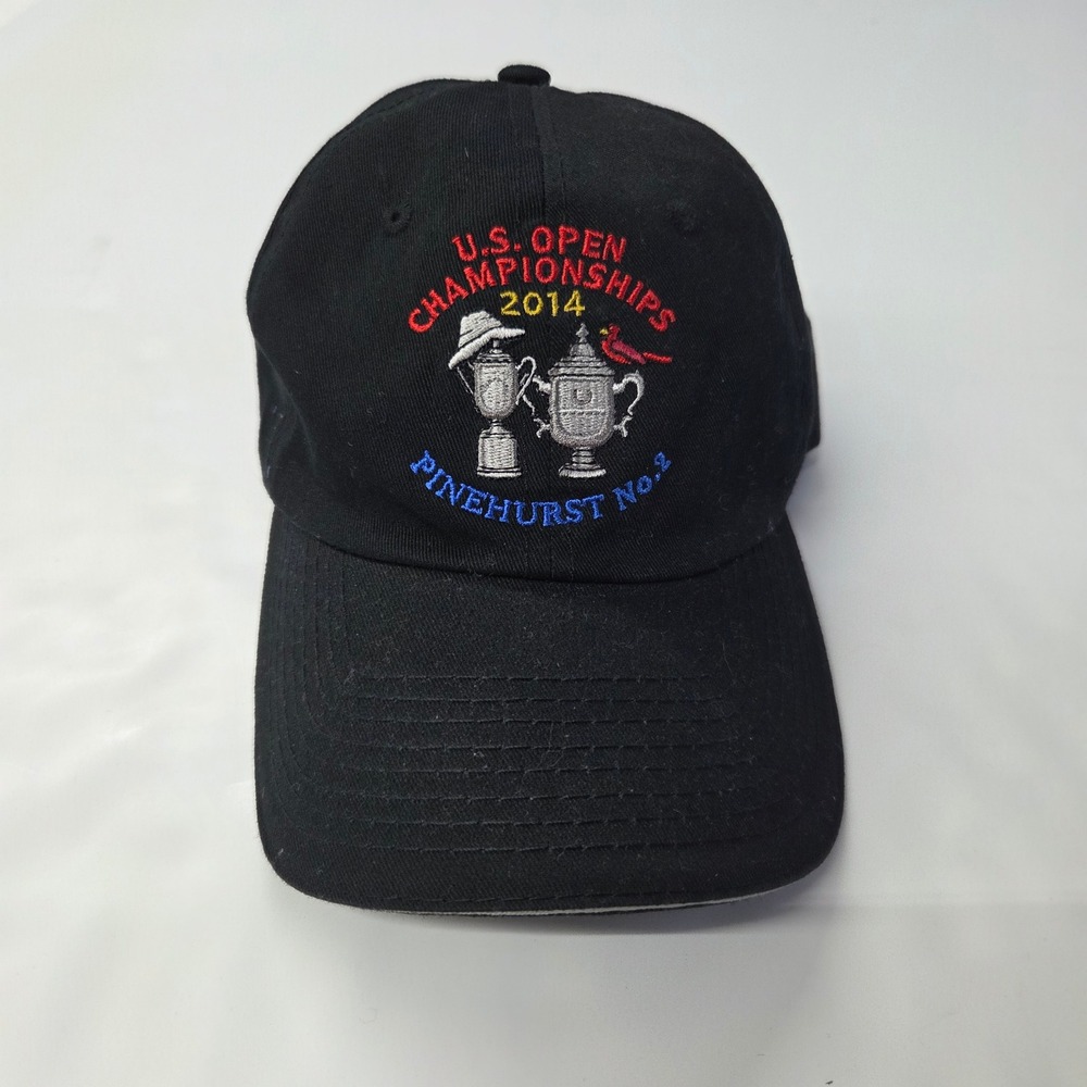 USGA US Open Championships 2014‎ Pinehurst No 2 Hat Mens OSFA Black Embroidered